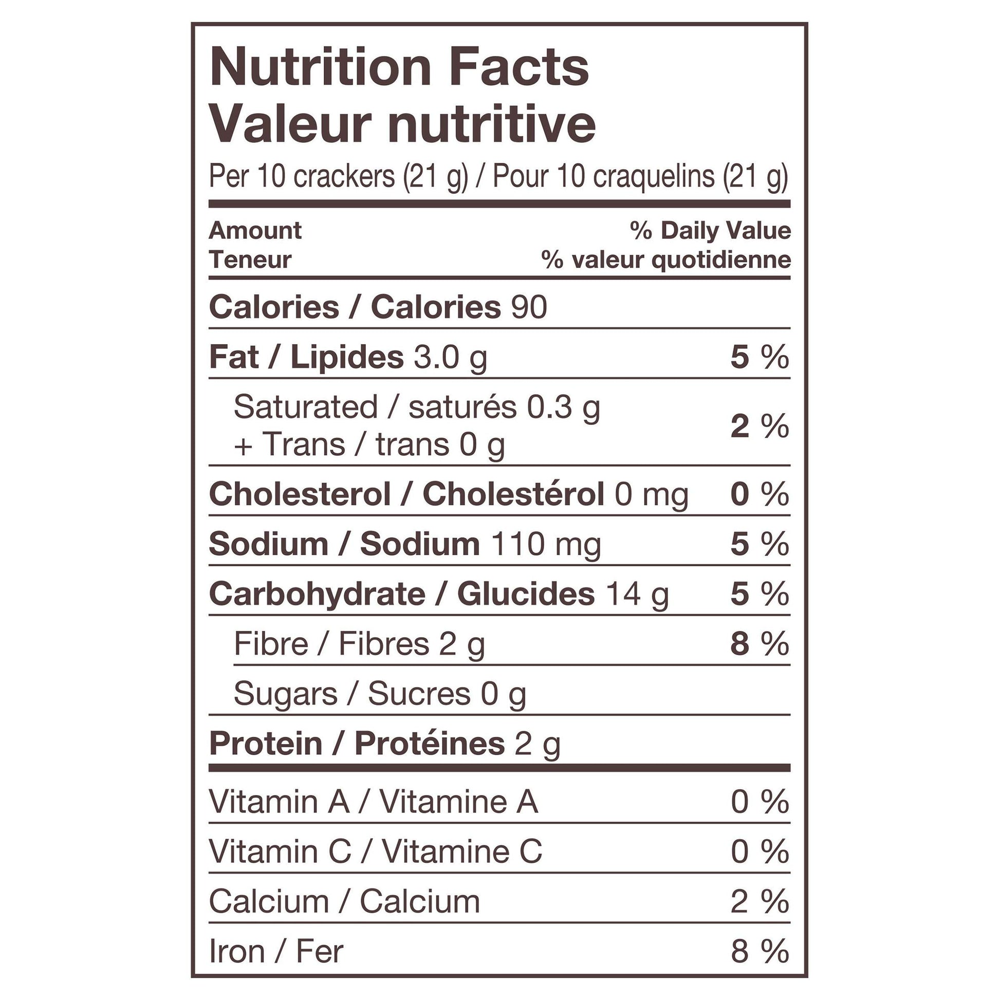 Triscuit Thin Crisps Parmesan Garlic Nutrition Facts