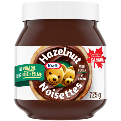 Kraft Hazelnut Chocolate Spread (No Palm Oil) 725g/25.6oz (Shipped from Canada)