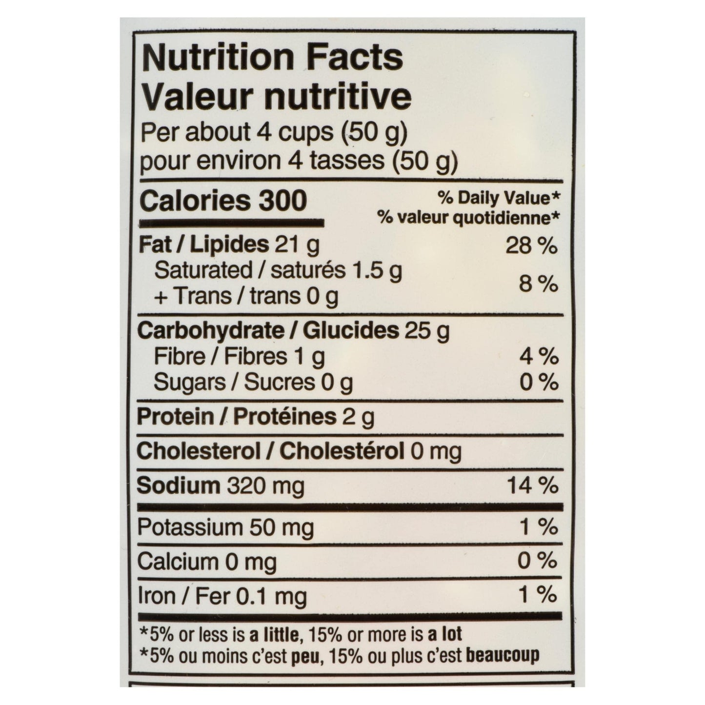 Old Dutch Popcorn Twists Corn Nutrition Facts