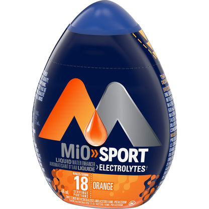 MiO Sport Orange Electrolyte Liquid Water Enhancer, 48mL/1.6 fl. oz (Shipped from Canada)