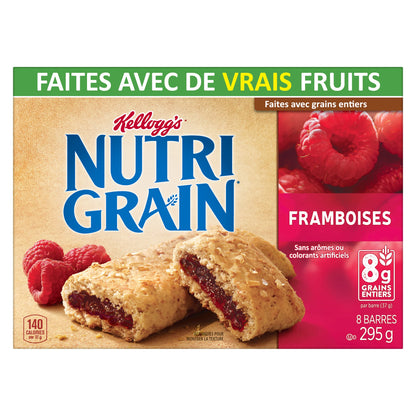 Kellogg's Nutri Grain Cereal Bars Raspberry 295g/10.4oz (Shipped from Canada)