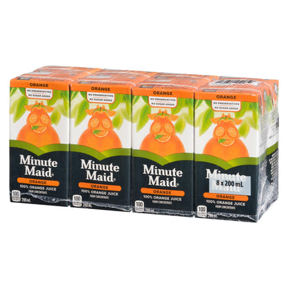 Minute Maid 100% Orange Juice Boxes from Concentrate 200ml/6.7fl.oz (Shipped from Canada)