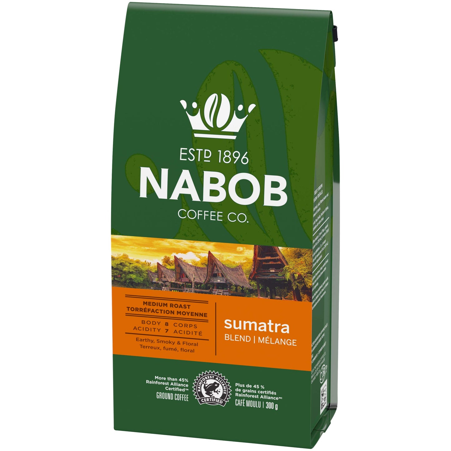 Nabob Ground Coffee Sumatra Blend Medium Roast 300g/10.58oz (Shipped from Canada)