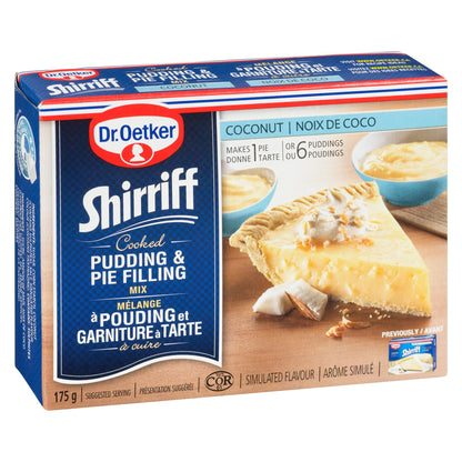 Dr. Oetker Shirriff Coconut Pudding and Pie Filling 175g/6.1oz (Shipped from Canada)