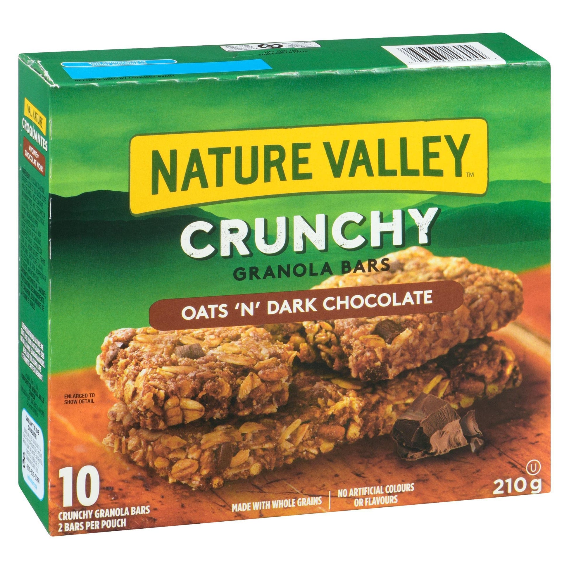 Nature Valley Crunchy Oats Dark Chocolate Bars front cover