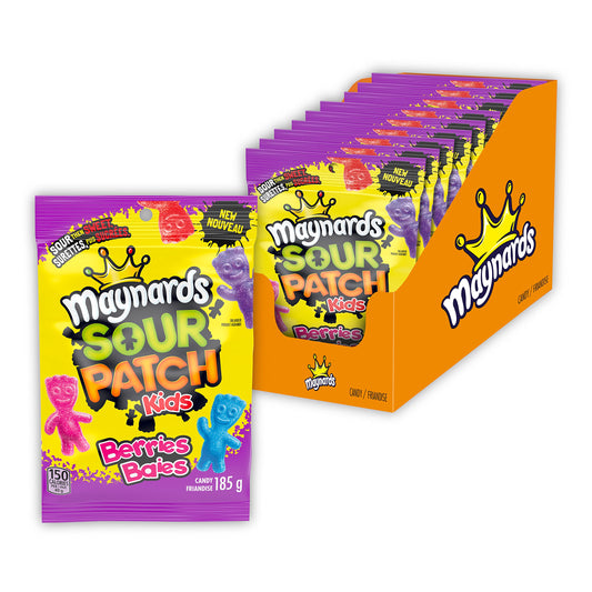 Maynards Sour Patch Kids, Berries, Candy, 185g/6.5oz (Shipped from Canada)