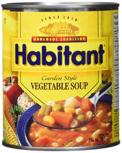 Habitant Garden Vegetable Soup 796ml/28oz (Shipped from Canada)