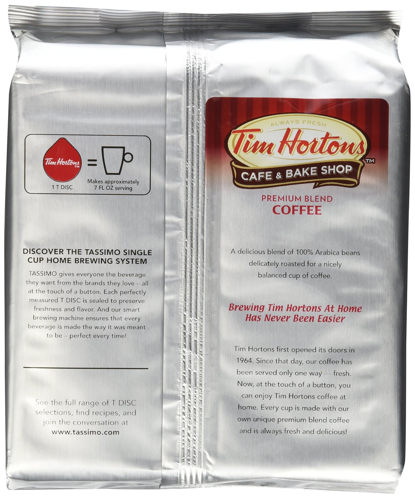 Tim Hortons Premium Blend Coffee 123g/4.33oz (Shipped from Canada)