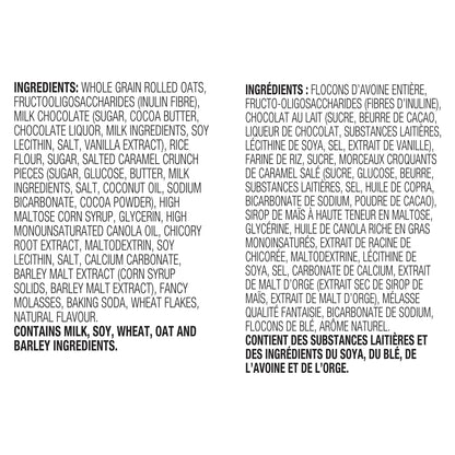 Nature Valley Lunch Box Caramel Chocolate Bars Ingredients