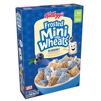 Kellogg's Mini-Wheats Blueberry Breakfast Cereal 439g/ 15.5oz (Shipped from Canada)