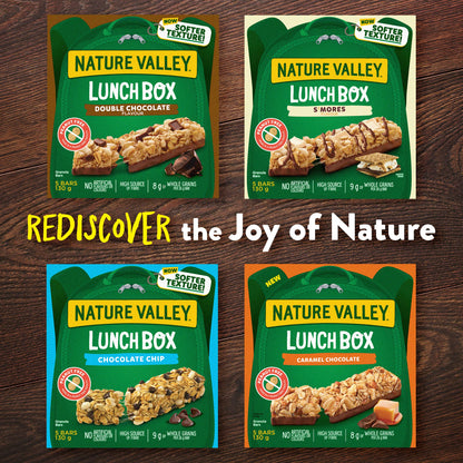 Nature Valley Lunch Box Caramel Chocolate Bars pack of 4 english